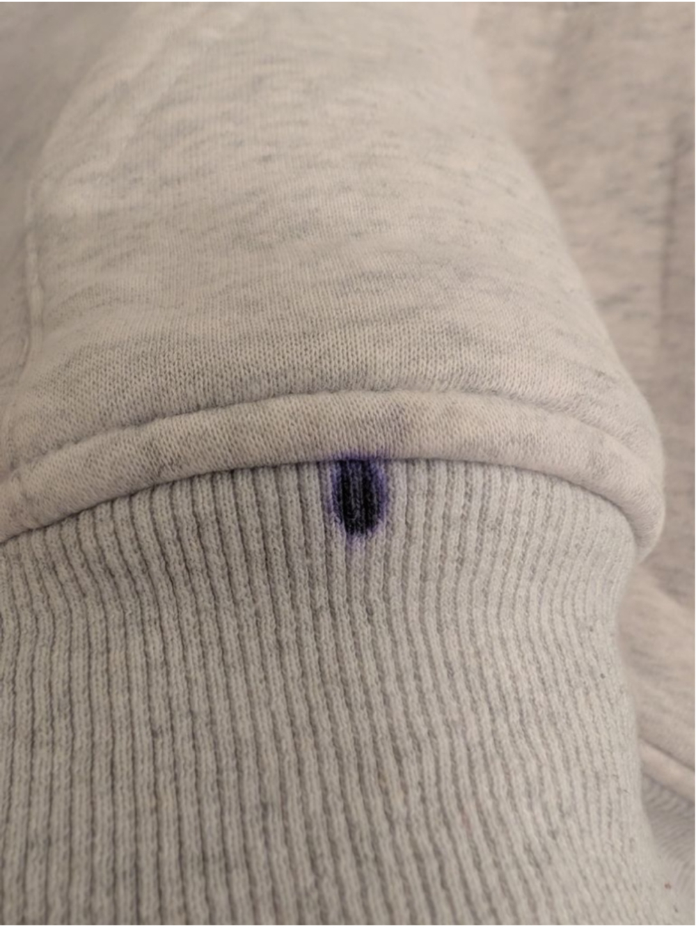 White Fox Gray Blue Lounge Essentials Era 8 Oversized Hoodie Galaxy S *Flawed* - Picture 6 of 9